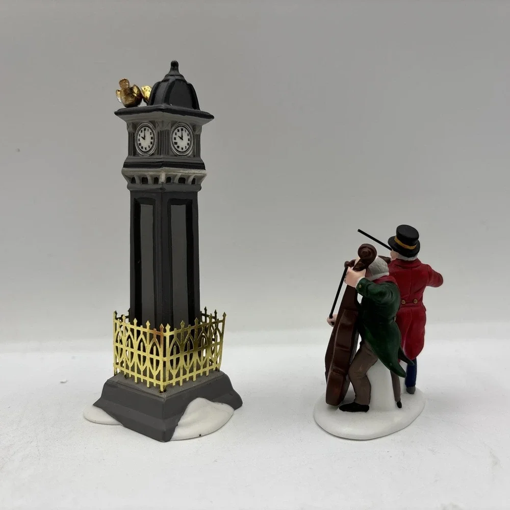 Dept 56 1995 Vintage HVC 12 Days Of Dickens Village Four Calling Birds 58379 EUC